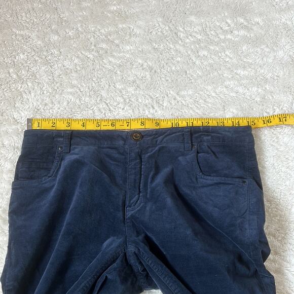 Yerse Deep blue velvet skinny pants, NWT size small or T1 - Picture 8 of 10